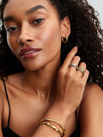 Pandora Twisted Double Ring