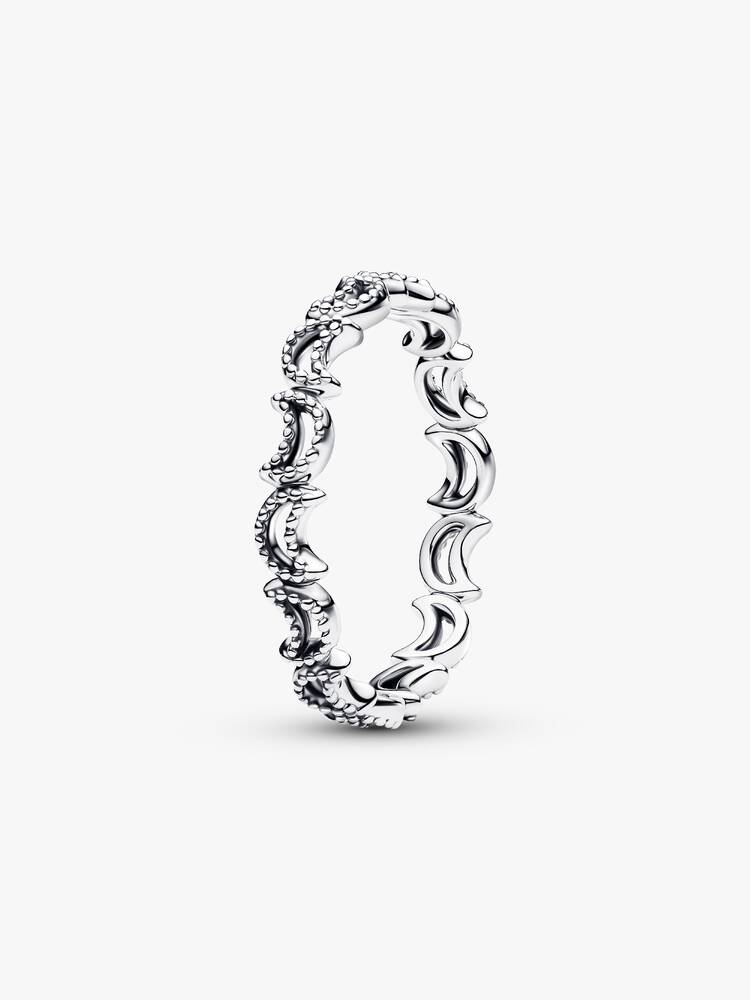 Pandora Sterling Silver Crescent Moon Ring