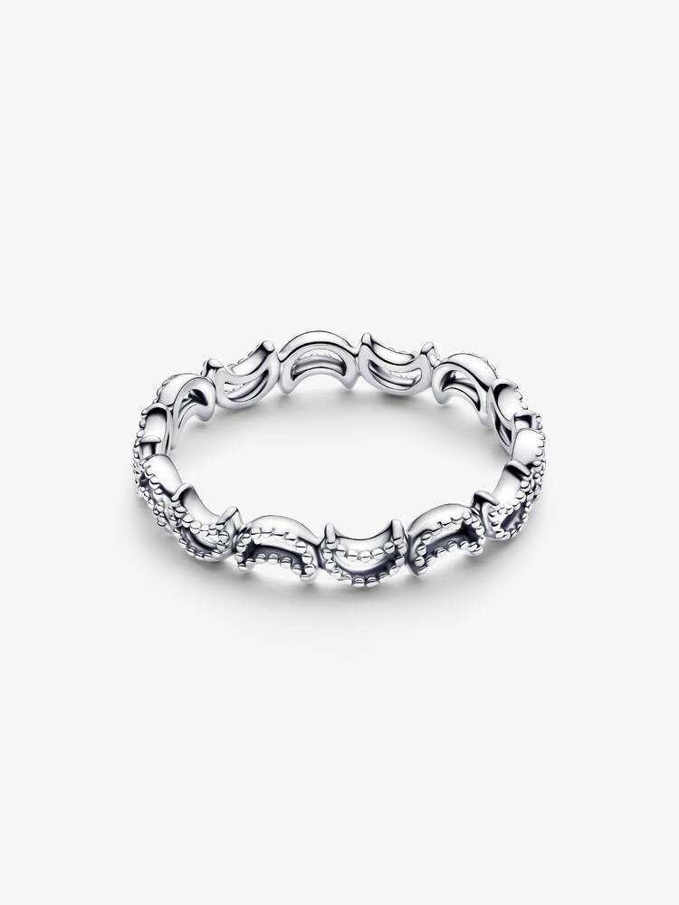 Pandora Sterling Silver Crescent Moon Ring