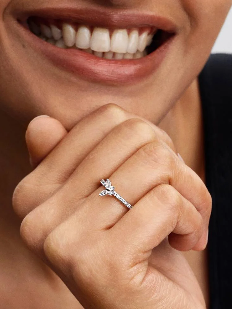 Pandora Sparkling Butterfly Ring 194269C03