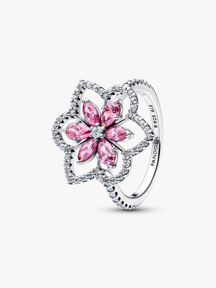 Pandora Double Flower Cocktail Ring