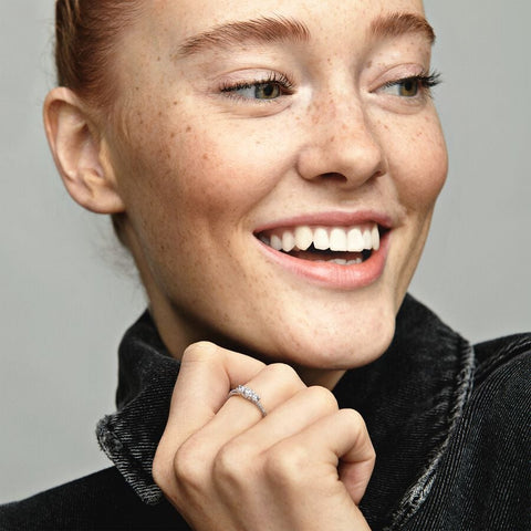 Pandora Clear Three-Stone Ring