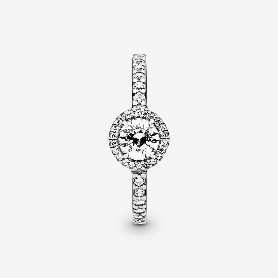 Pandora Classic Sparkle Halo Silver Ring