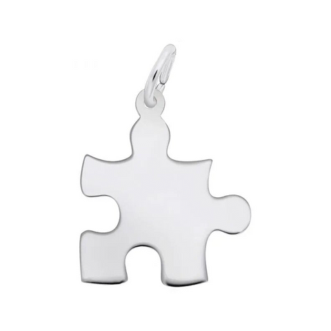 Sterling Silver Puzzle Piece Charm