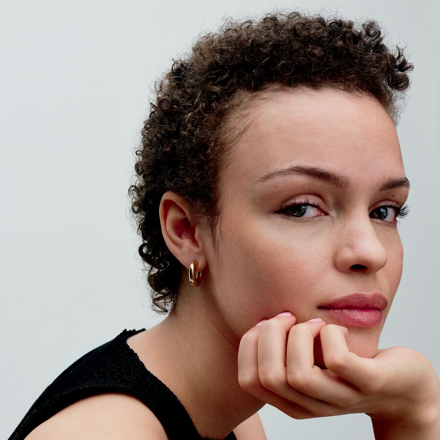 Pandora Round Open Hoop Earrings