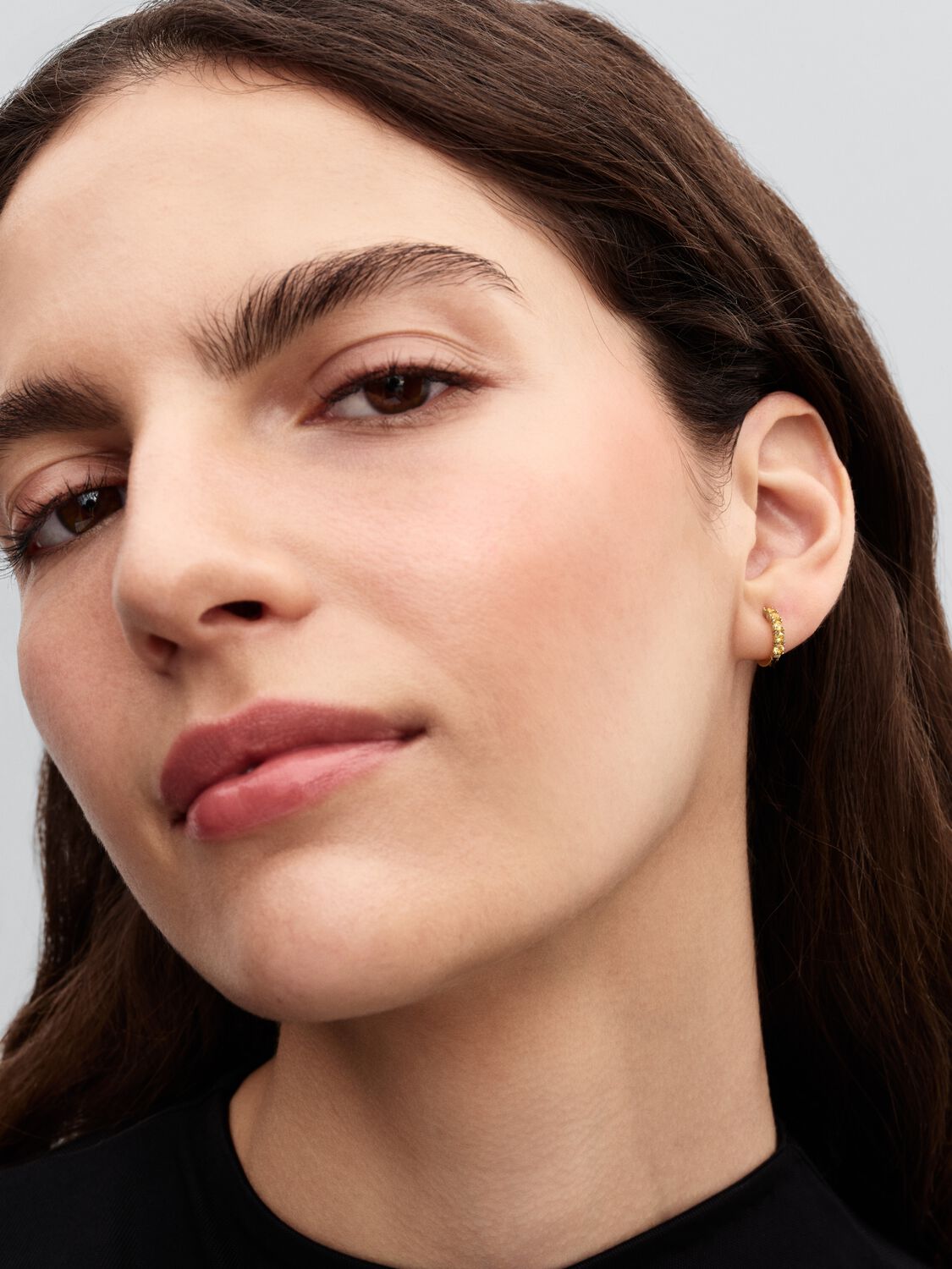 Pandora Yellow Huggie Earrings