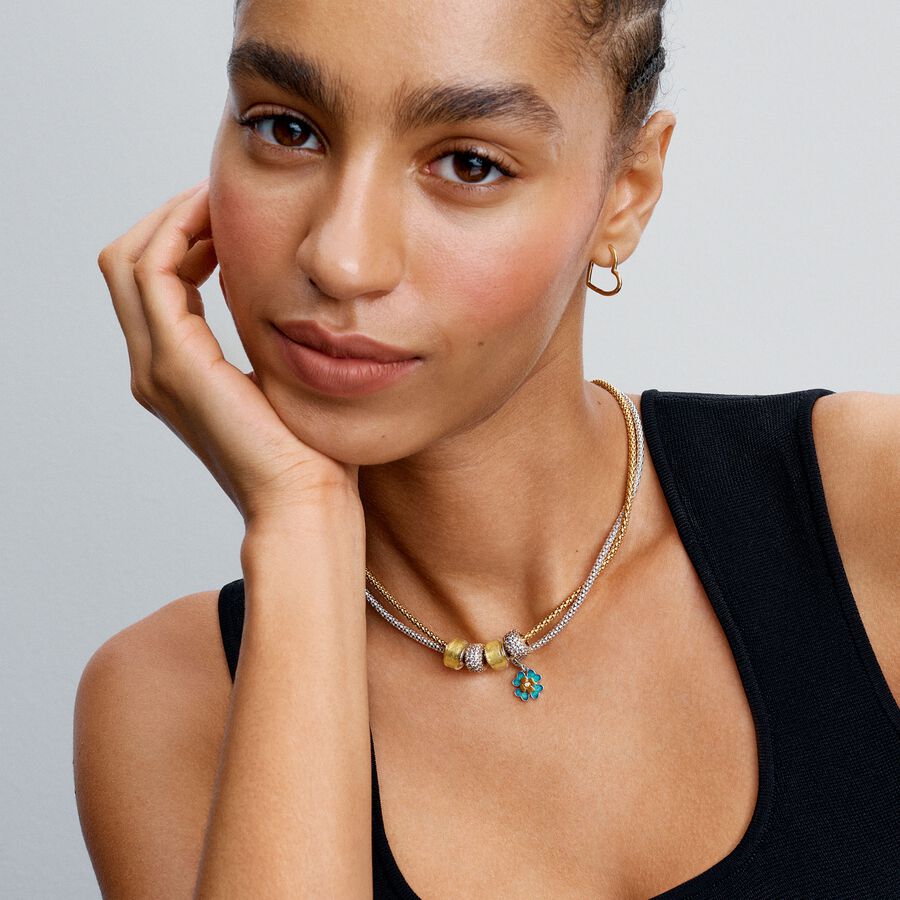 Pandora Asymmetrical Heart Hoop Earrings