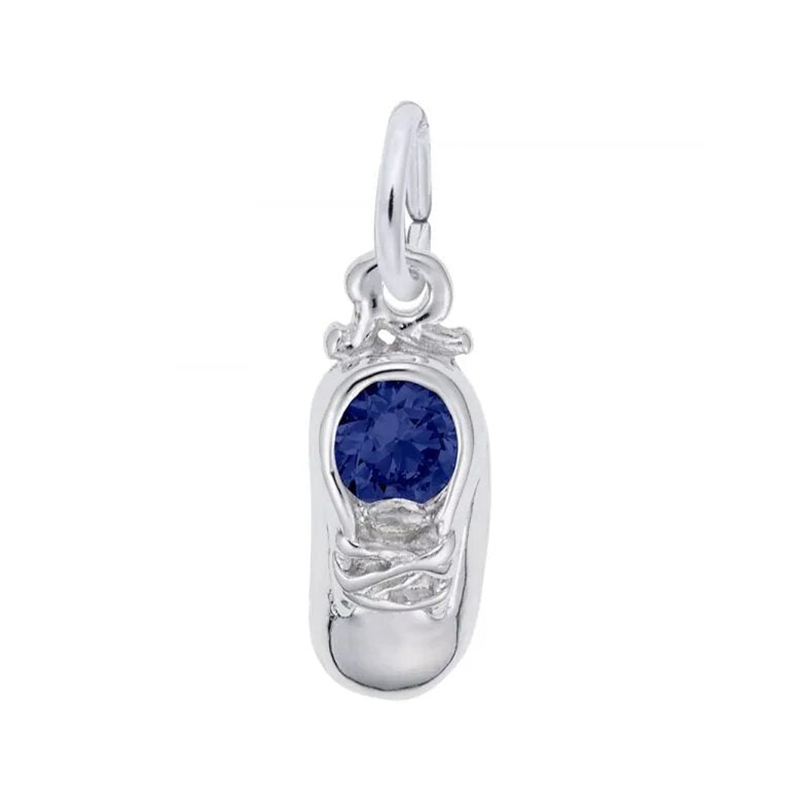 Sterling Silver Septemember Baby Shoe Charm