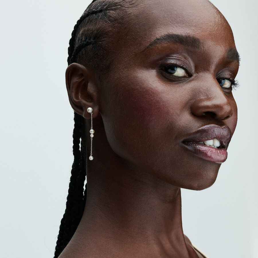 Pandora Treated Freshwater Cultured Pearl Drop Earrings