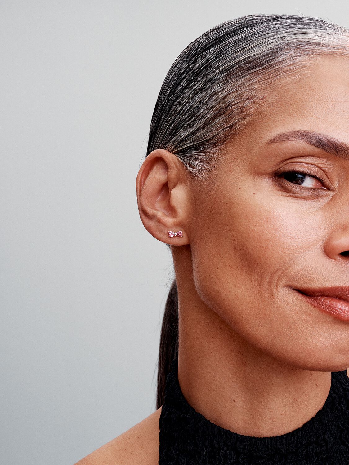 Pandora Sparkling Pink Bow Stud Earrings