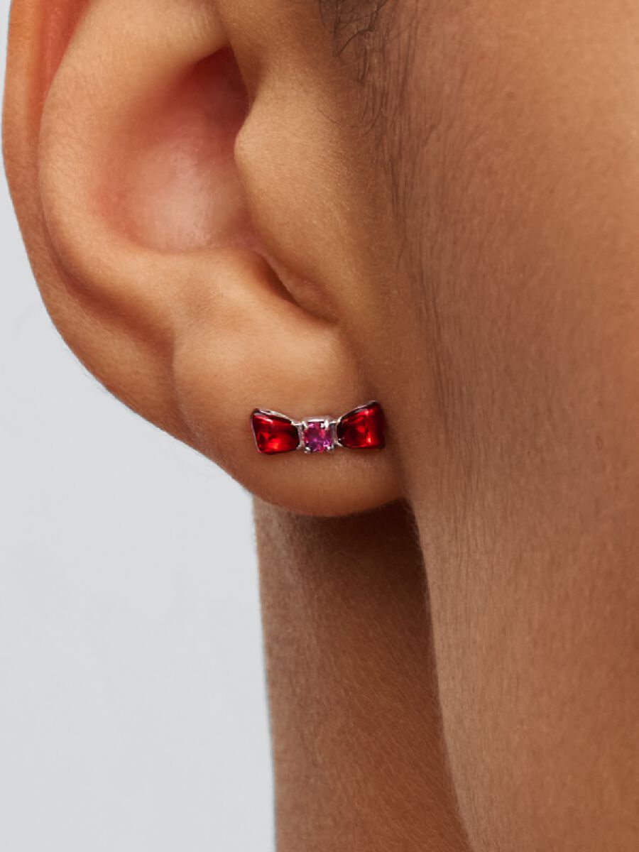 Pandora Disney Snow White Bow Stud Earrings