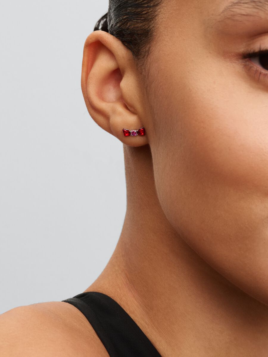 Pandora Disney Snow White Bow Stud Earrings