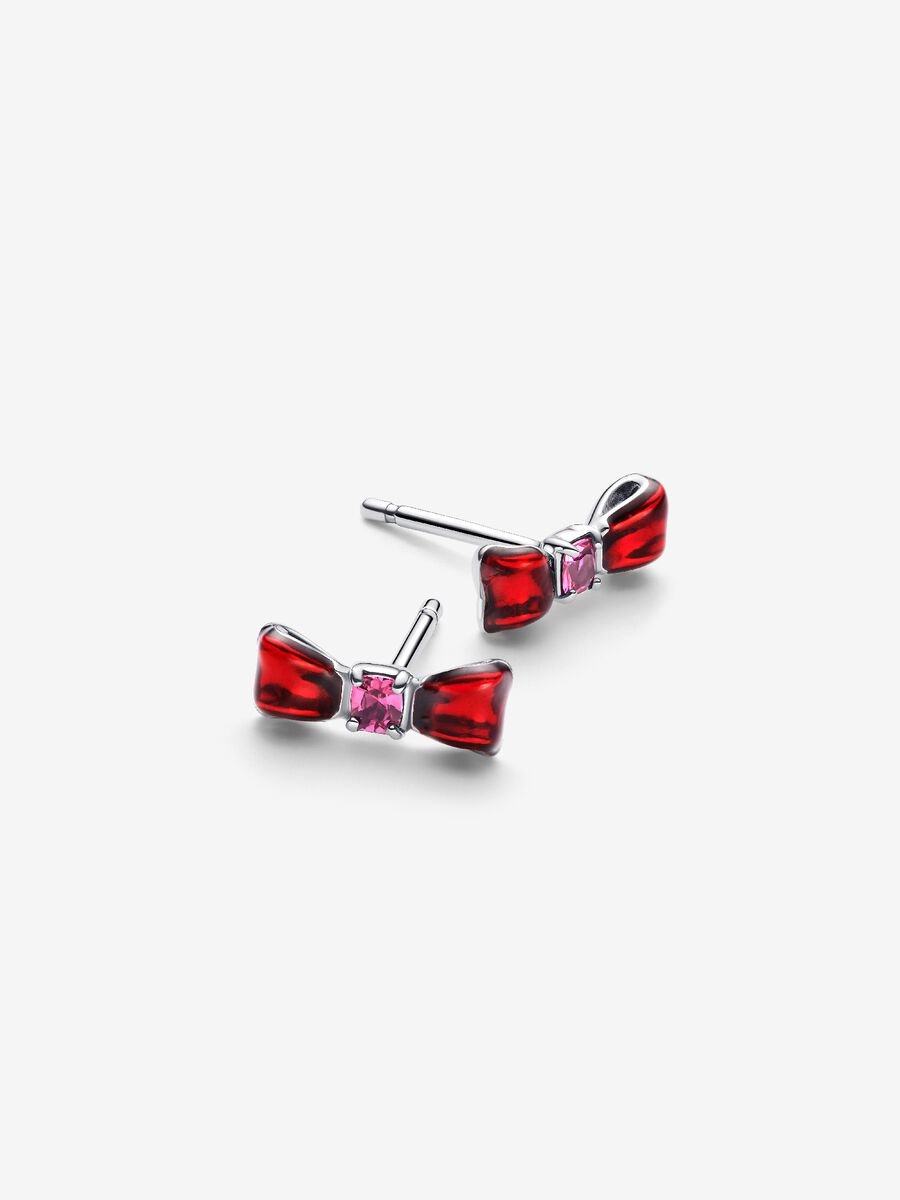 Pandora Disney Snow White Bow Stud Earrings