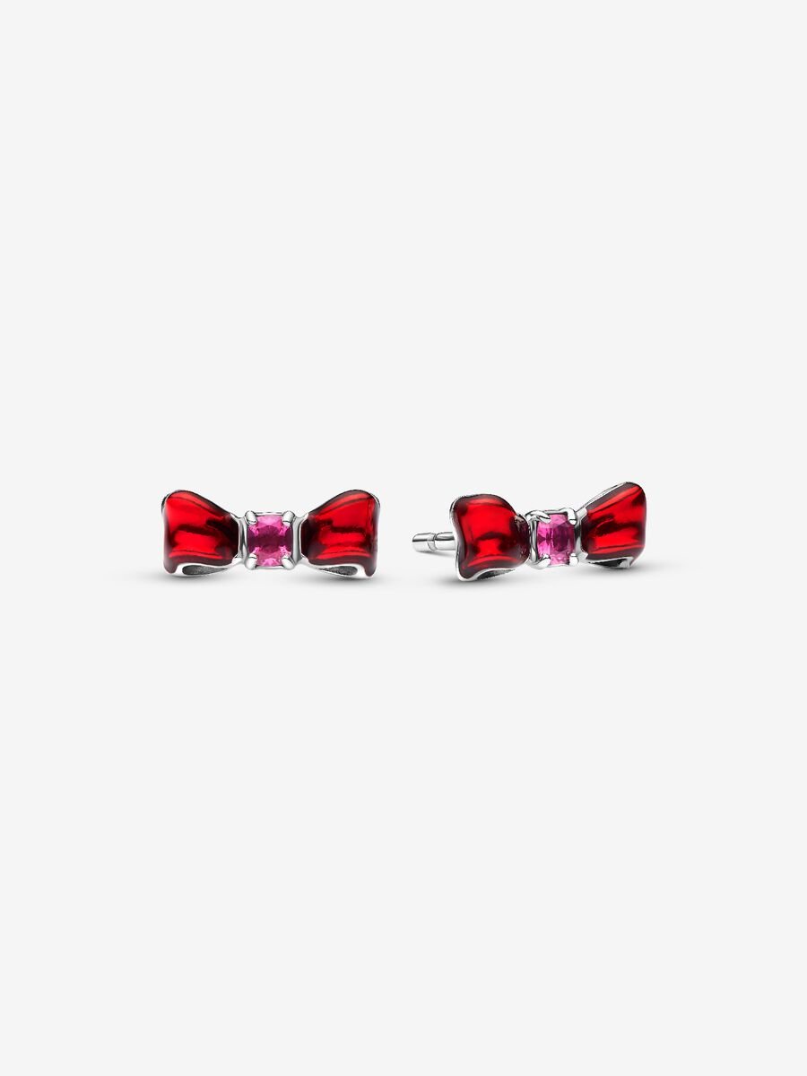 Pandora Disney Snow White Bow Stud Earrings