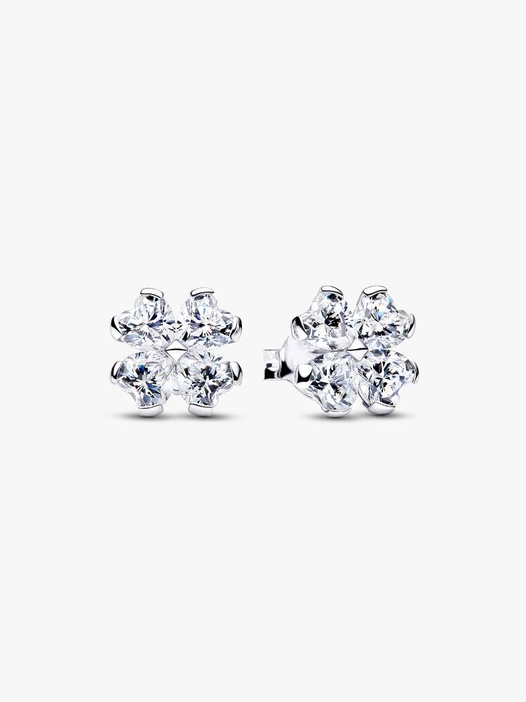 Pandora Sparkling Lucky Clover Stud Earrings
