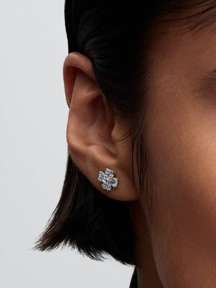 Pandora Sparkling Lucky Clover Stud Earrings