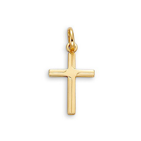 10 Karat Yellow Gold Religious Classic Italian Cross Pendant