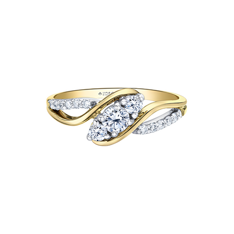 0.50TDW Canadian Diamond Engagement Ring in 14K Yellow Gold