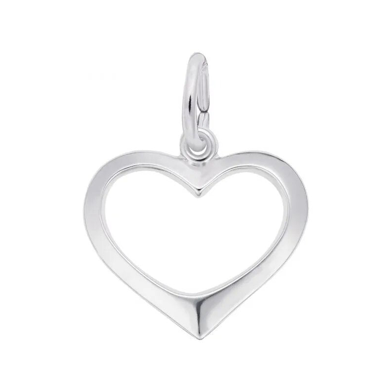 Sterling Silver Open Heart Charm