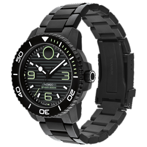 Movado Bold Titanium Quartz Men's Watch 3601128