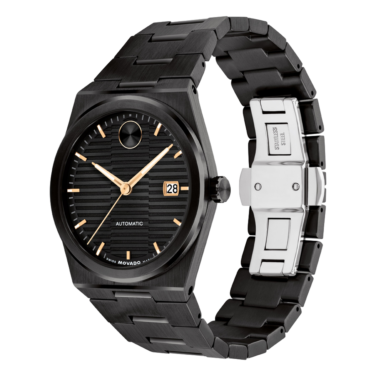 Movado BOLD Quest Automatic Unisex Watch 3601274