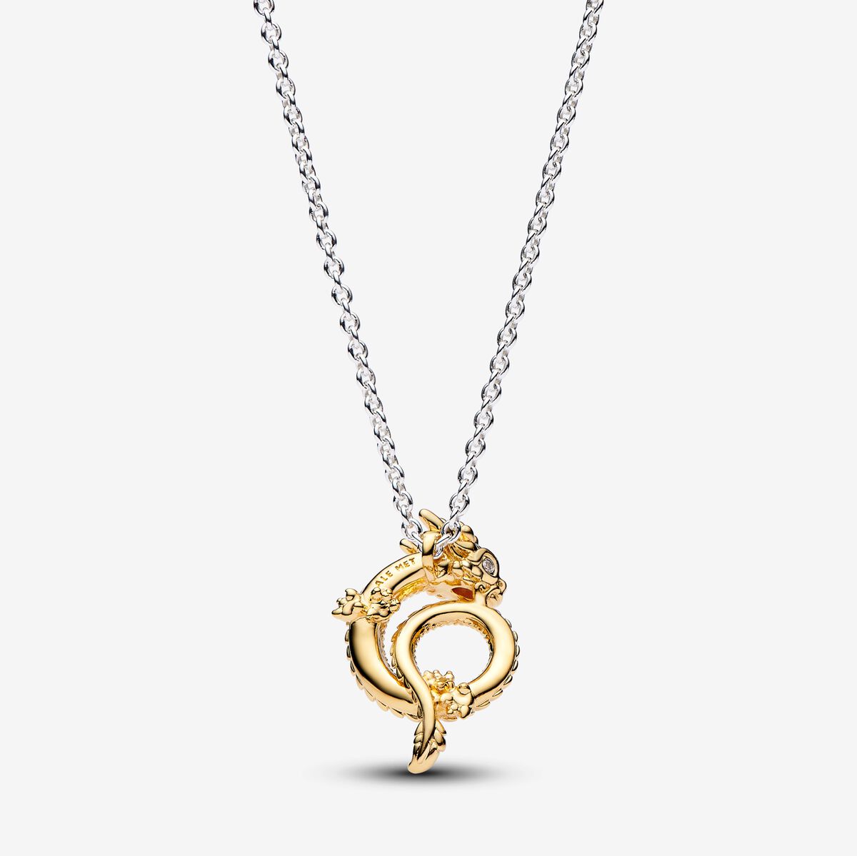 Pandora Two-tone Chinese Year of the Dragon Collier Necklace