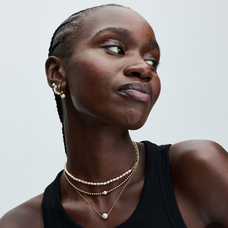 Pandora Treated Freshwater Cultured Pearl Collier Necklace