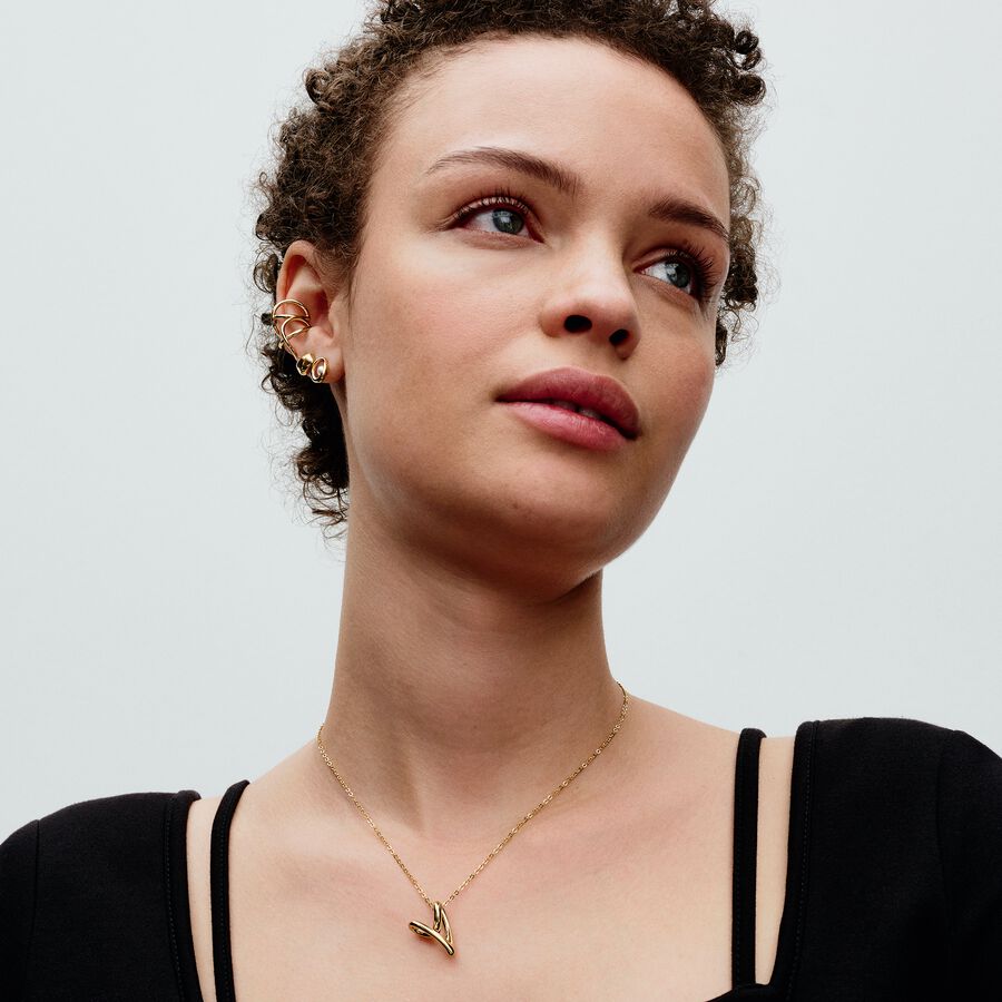 Pandora Organically Shaped Heart Pendant Necklace