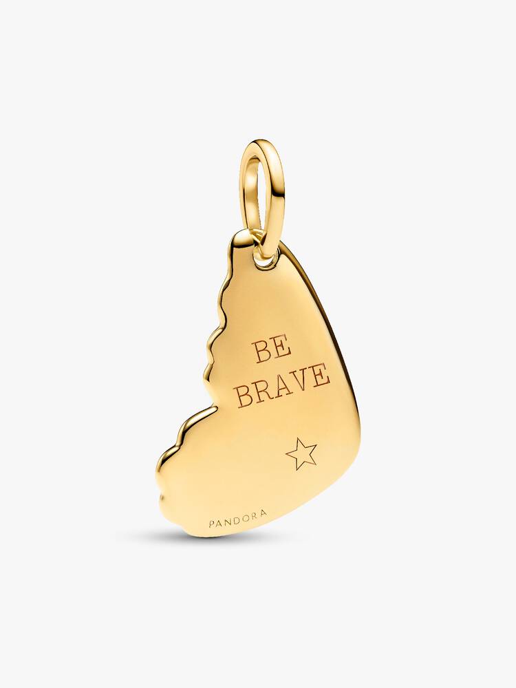 Pandora Engravable Butterfly Wing Tag Pendant