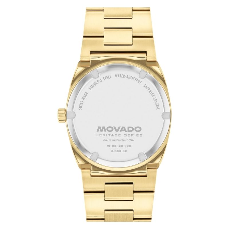 Movado Heritage Series Ondoplan Quartz Unisex Watch 3650217