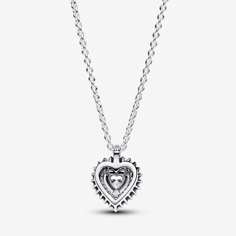 Pandora Sparkling Heart Halo Pendant Necklace