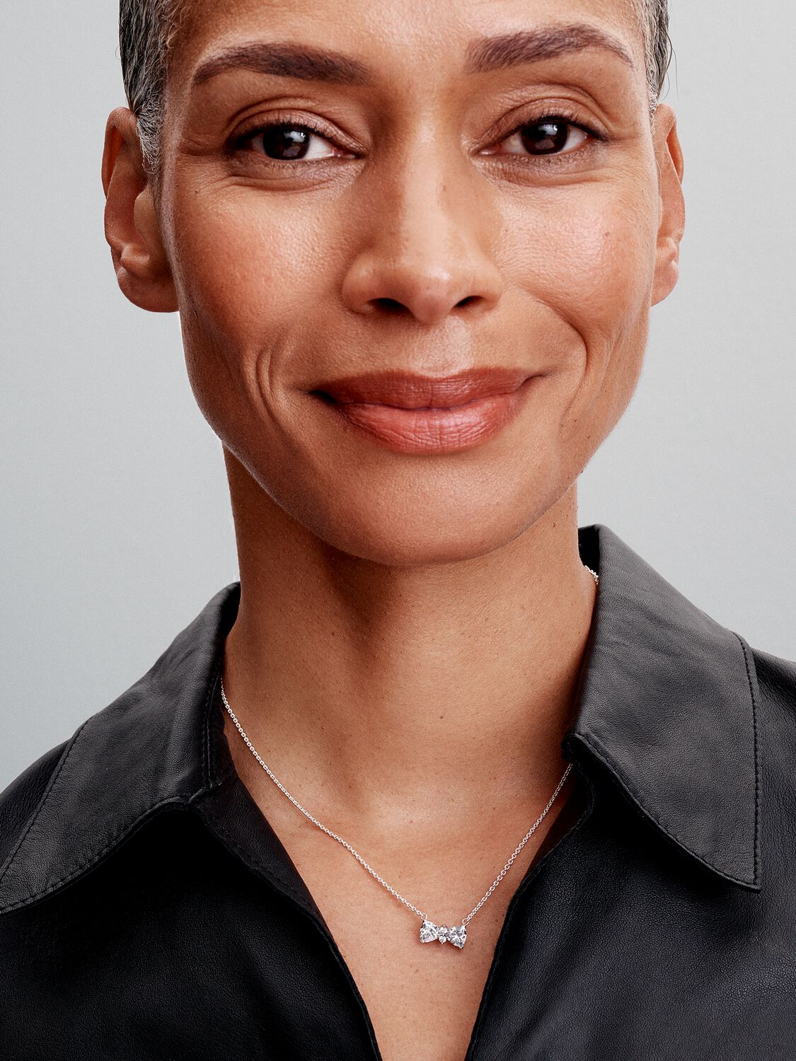 Pandora Sparkling Bow Necklace