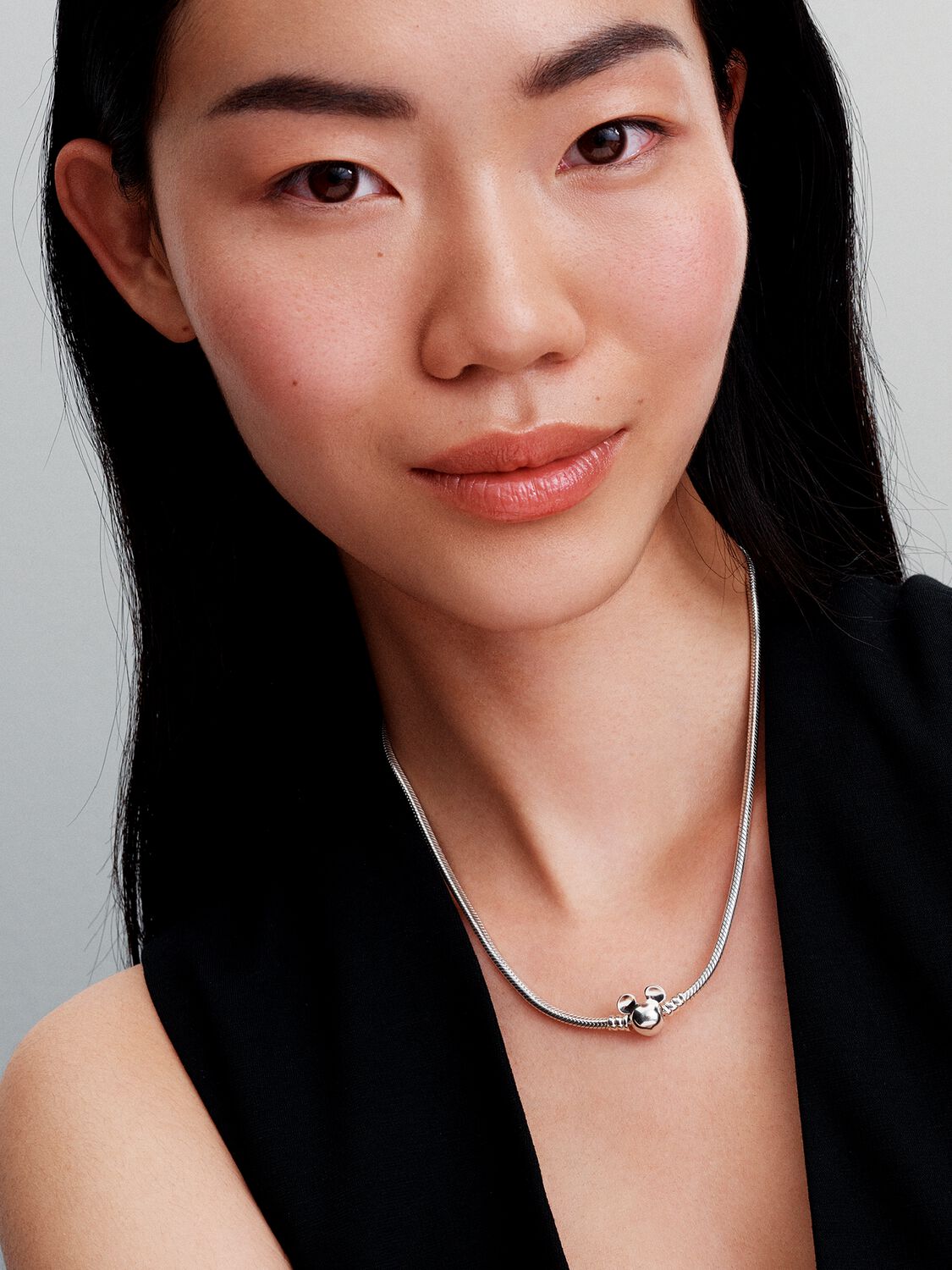 Pandora Disney Mickey Mouse Snake Chain Necklace