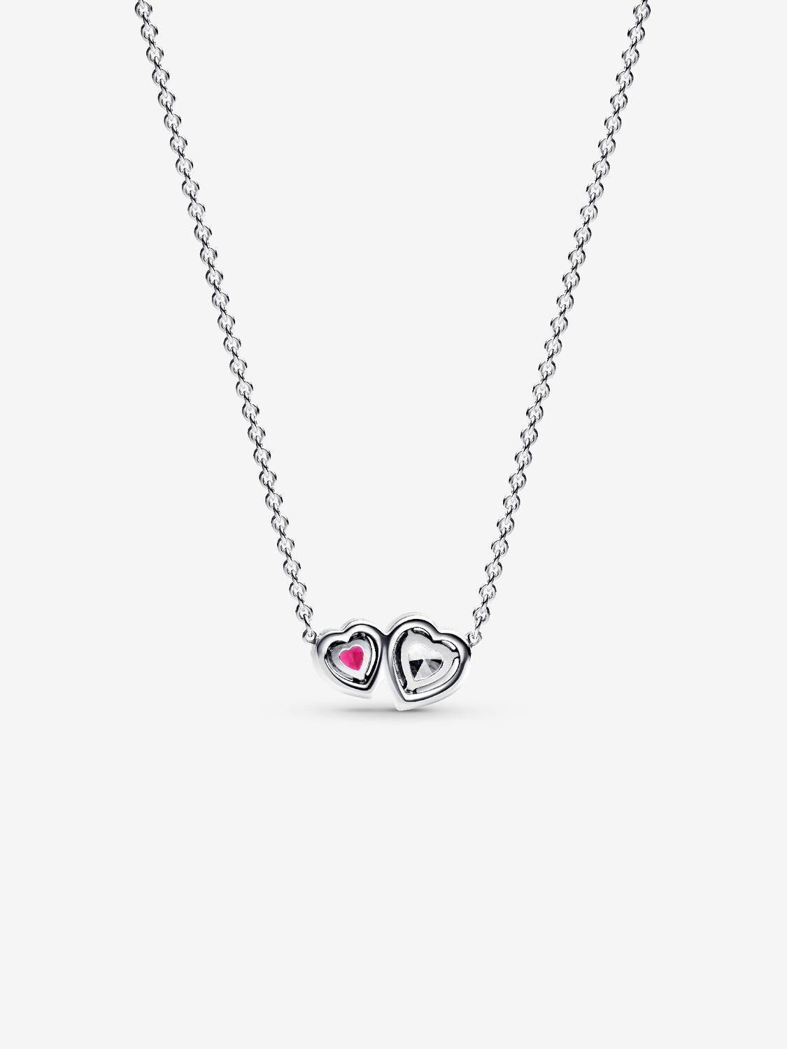Pandora Halo Hearts Pendant Necklace