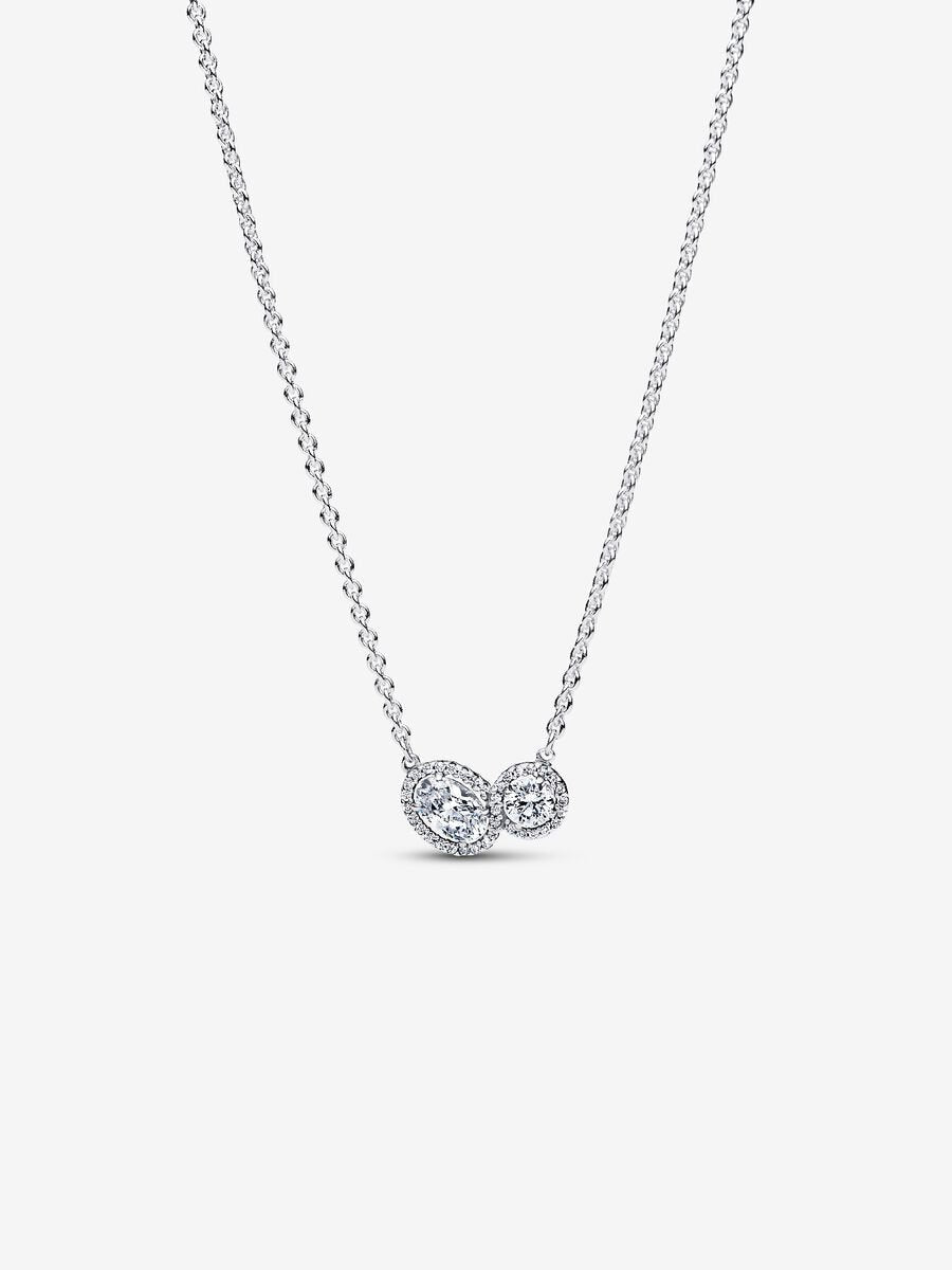 Pandora Embracing Halo Necklace