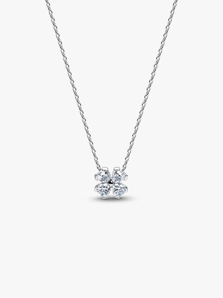 Pandora Sparkling Lucky Clover Pendant Necklace