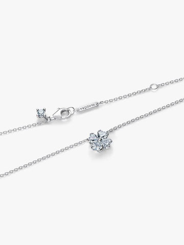 Pandora Sparkling Lucky Clover Pendant Necklace