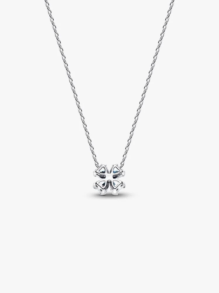 Pandora Sparkling Lucky Clover Pendant Necklace