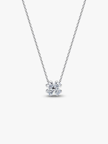 Pandora Sparkling Lucky Clover Pendant Necklace