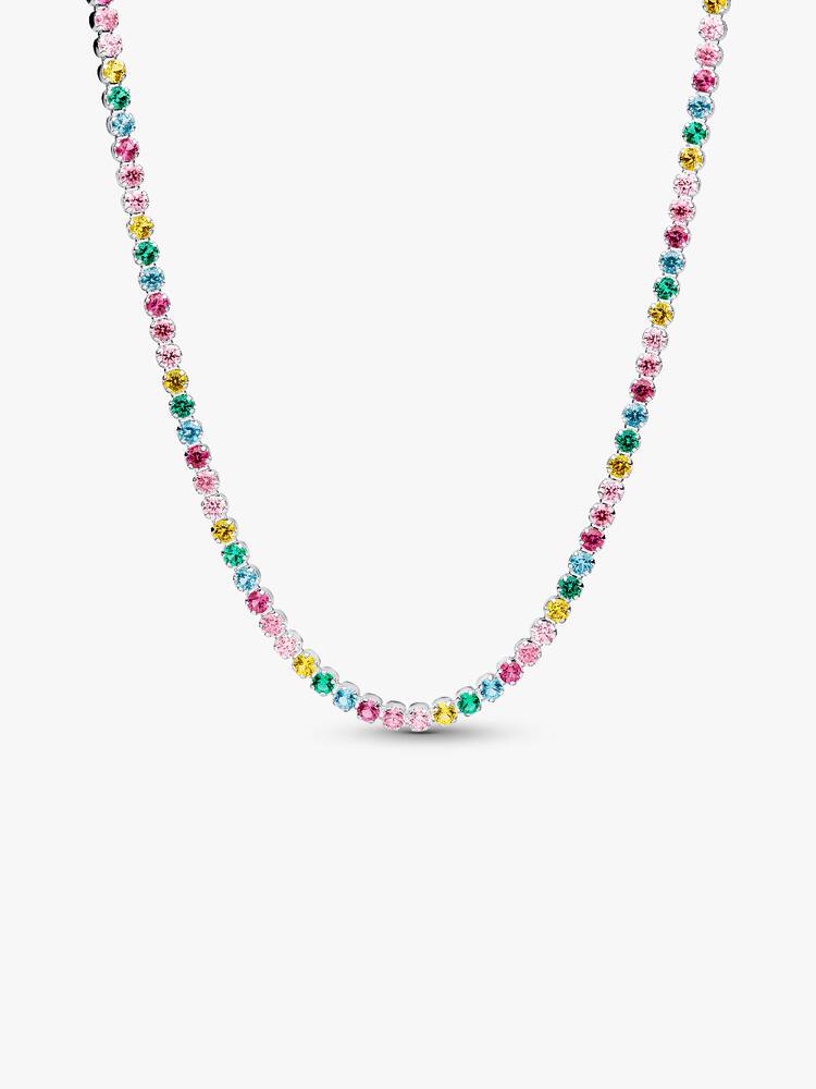 Pandora Rainbow Tennis Necklace