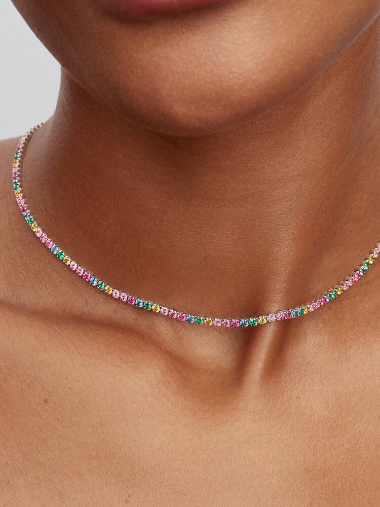 Pandora Rainbow Tennis Necklace