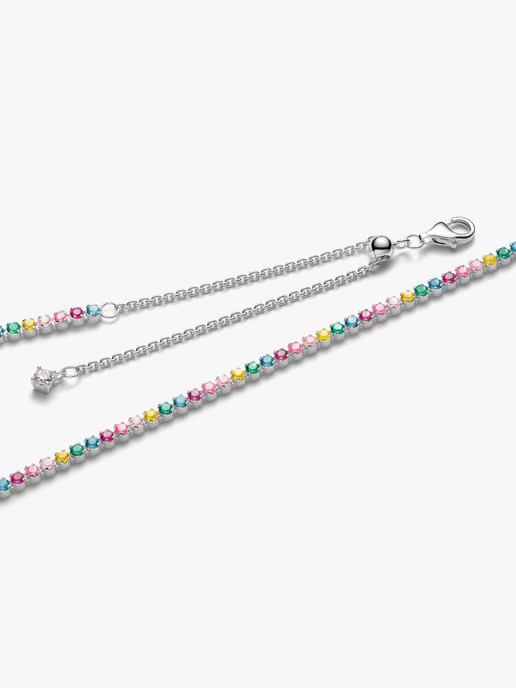 Pandora Rainbow Tennis Necklace