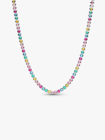 Pandora Rainbow Tennis Necklace