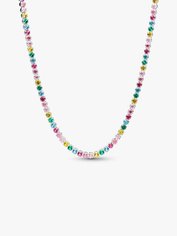 Pandora Rainbow Tennis Necklace