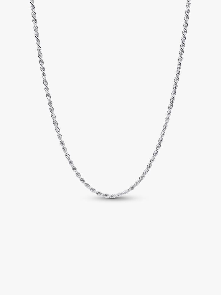 Pandora Sterling Silver Rope Chain Necklace