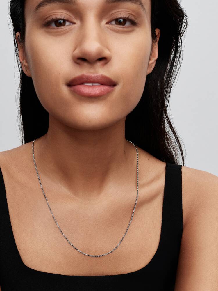 Pandora Sterling Silver Rope Chain Necklace