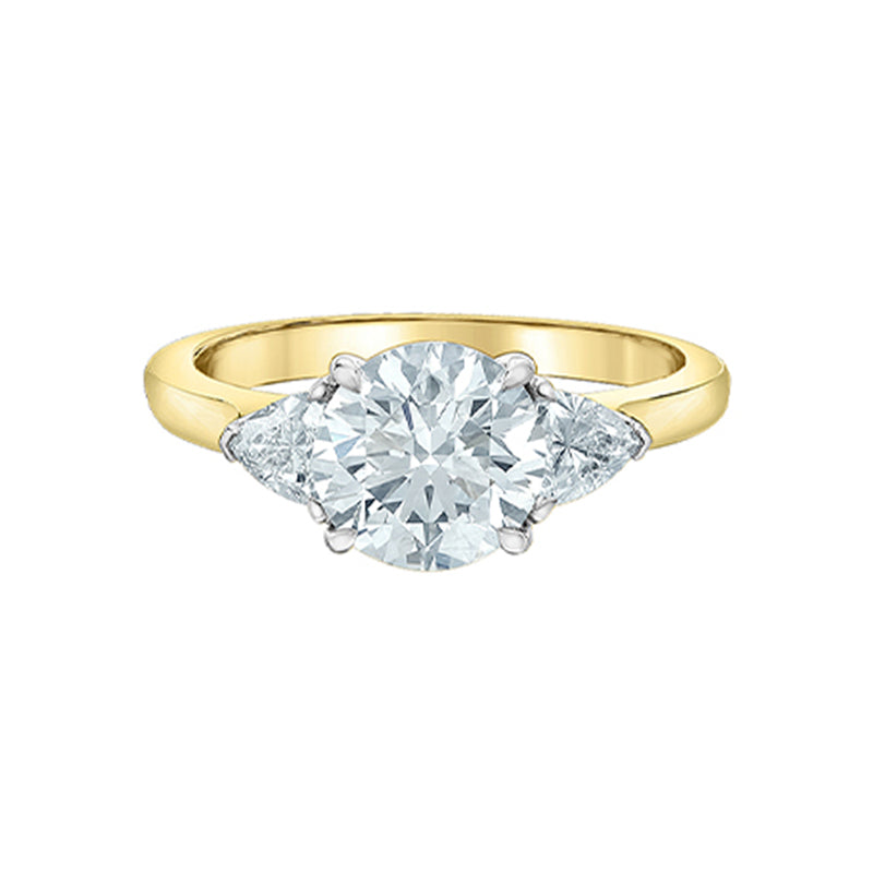 14K Yellow Gold 2.48TDW Lab-Grown Diamond Engagement Ring