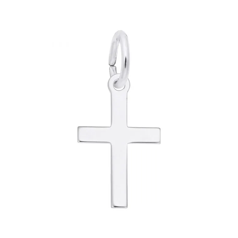 Sterling Silver Small Plain Cross Charm