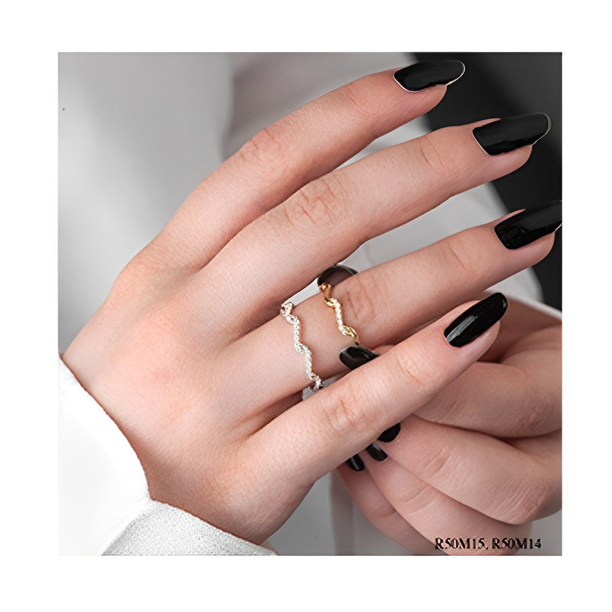 0.14TDW Sparkling Diamond Fashion Stackable Band in 10K Yellow Gold