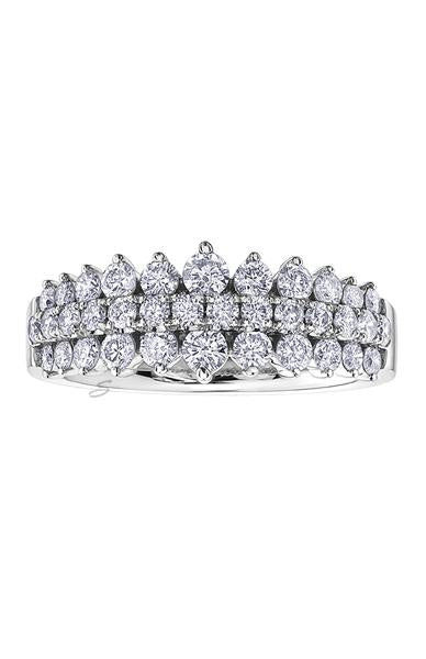 10K White Gold 1.00tdw Diamond Special Ocassion Anniversary Ring